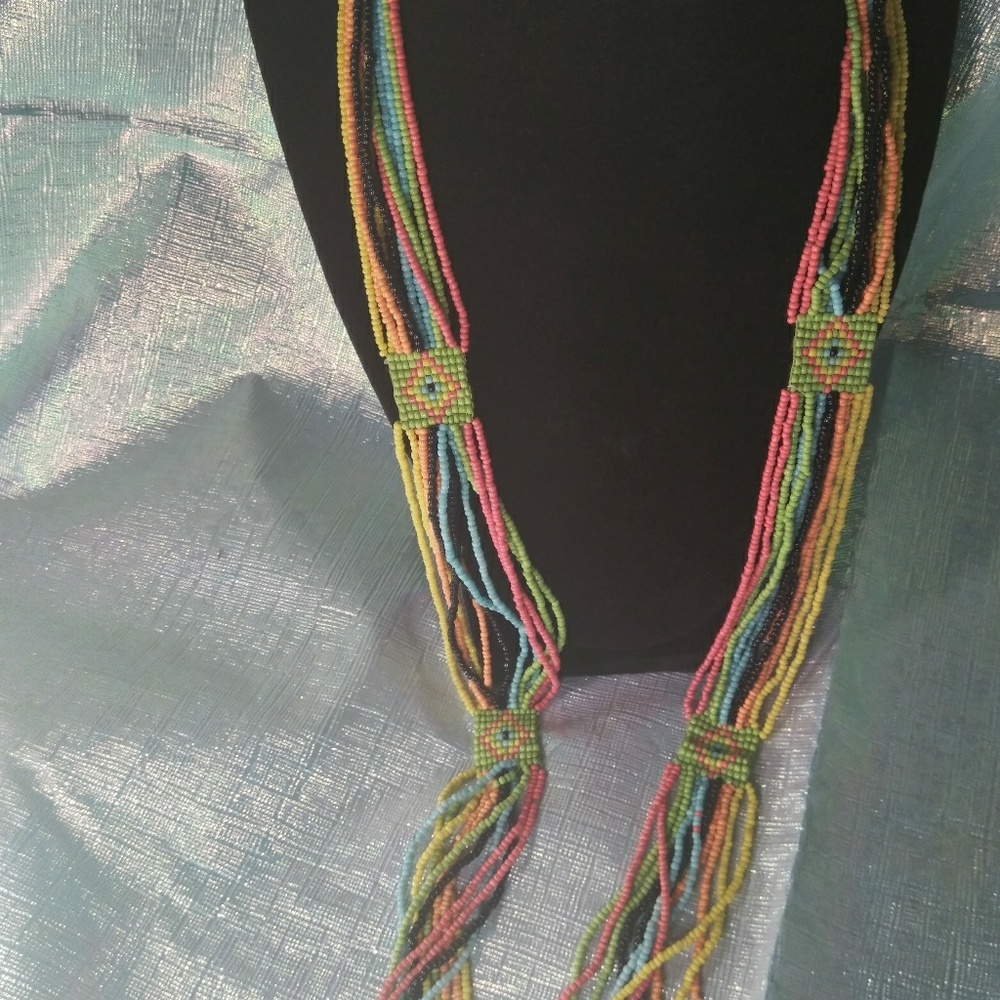 Beaded Aztec Necklace